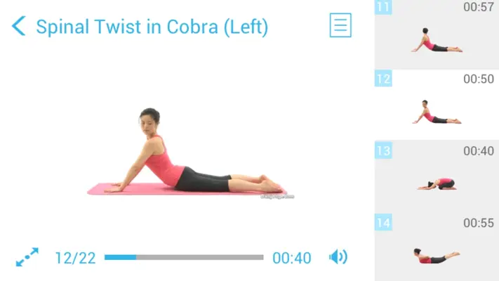 Yoga for Slim Waist (Pro) android App screenshot 5